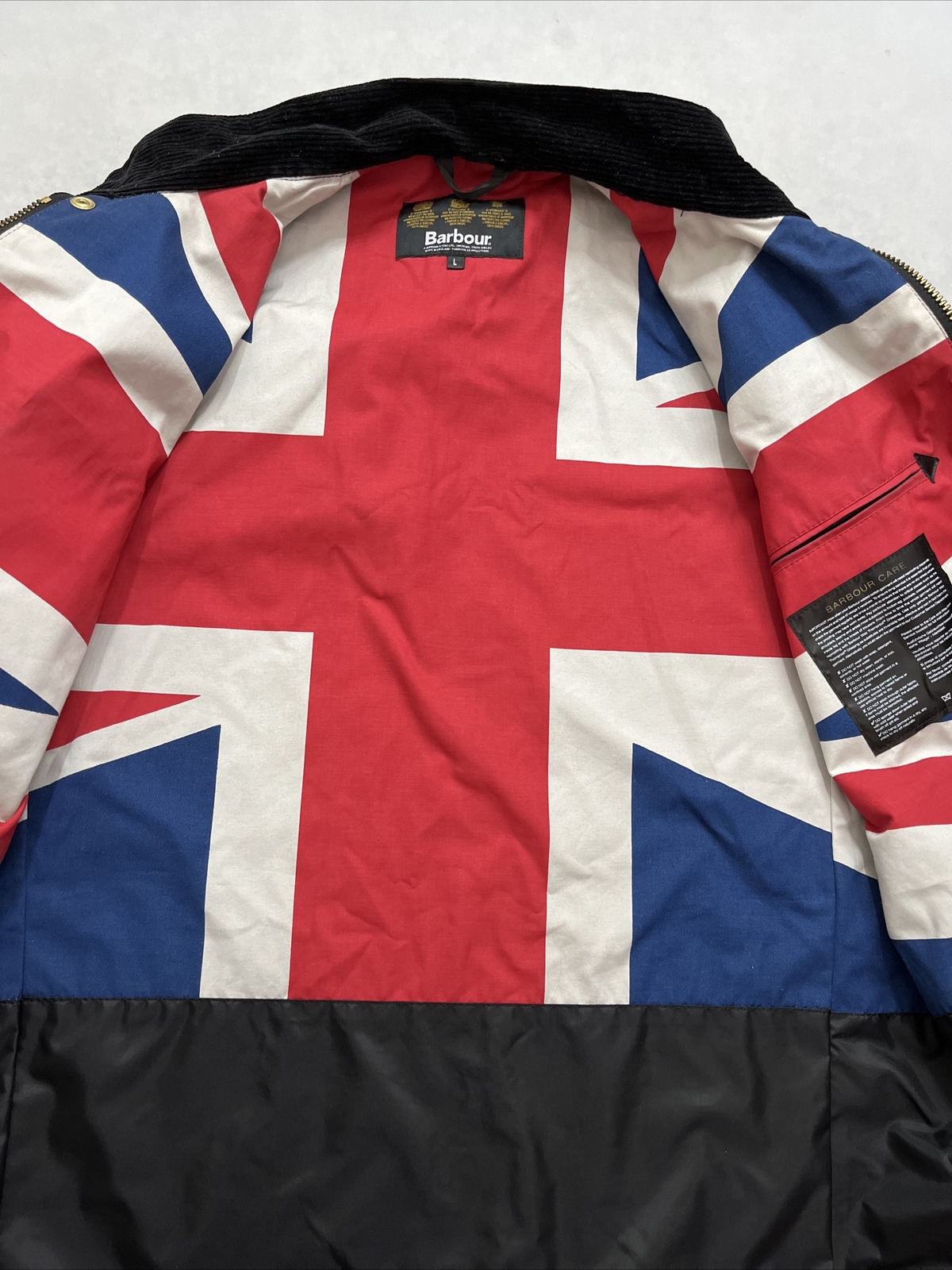 Barbour International Union Jacket Wax Jacket Men’s Large Black eBay