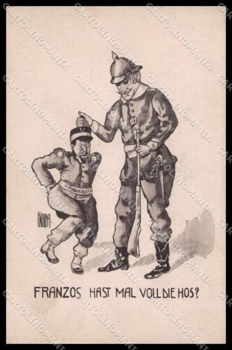 WWI WW1 German Propaganda Anti French Soldier Kolda cartolina ZG9261 | eBay