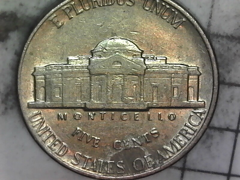 1992 D Jefferson Nickel Planchet Error/Defect - Mint Error - Nice