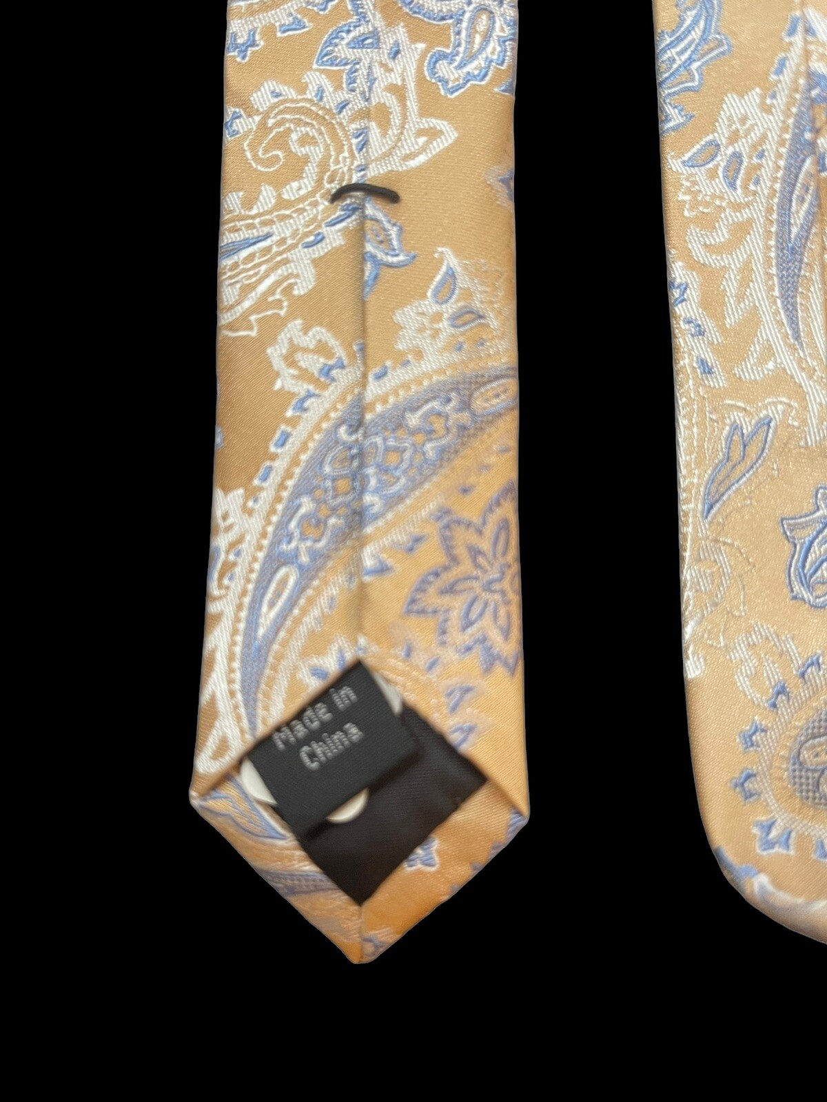 MICHAEL KORS Men's Neck Tie 100% Silk Gold Paisley Standard 58" x 3.5" thumbnail 7
