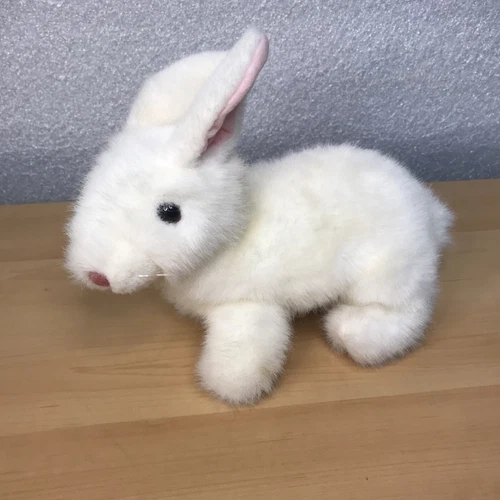 VINTAGE 1997 Ty Bunny Rabbit 10” Realistic Beanie Classic Brown Plush “Bows”