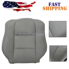 Fits 2004 - 2008 Acura TL Driver or Passenger Side Back Leather Seat Cover Gray