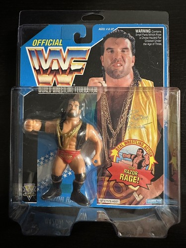 1994 WWF Hasbro Razor Ramon Series 10 Blue Card Re...
