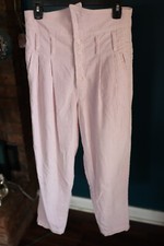 Ruffhewn vintage Y2K light pink ultra high waisted corduroy trousers Sz.12 