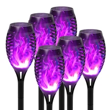 Solar Lights Outdoor Solar Torch Light with Flickering Flame Solar Garden Lights