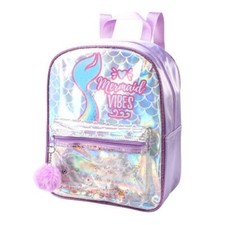 Light Up Mermaid Backpack School Travel Bag Kids Rucksack Girls Children Gift UK
