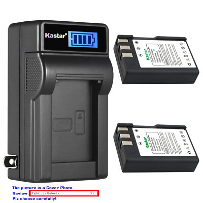 Kastar Battery LCD Wall Charger for Genuine Nikon EN-EL9 EN-EL9a OEM Nikon MH-23