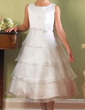 CLOSEOUT FLOWER GIRLS WEDDING PAGEANT WHITE/IVORY/PINK PARTY DRESS SIZE 2 to 12