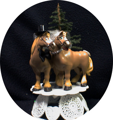 Country Western Cavalo Wedding Cake Topper Noivo Topo Fazendeiro Celeiro Cowboy Cowgirl Ebay