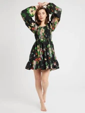 MILLE Floral/Black Calista Dress Size XS