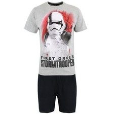 Star Wars Stormtrooper PJs Adults Mens S M L XL 2XL Pyjamas Nightwear Grey