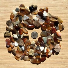 Small Polished Stones and Crystals Tumbled Rocks Mixed Natural Colors 10oz Lot