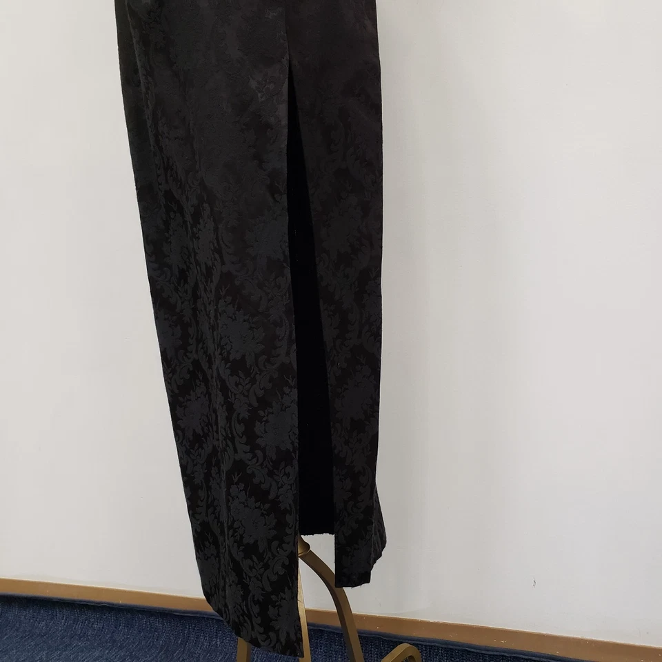 Vintage Roberta Womens Y2K Witchy Lacey Corset Maxi Dress Size 8 Vamp Elvira - Image 3 of 4