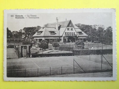 cpa Sport BELGIQUE OSTENDE Le TENNIS Oostende Het Tennisplein - Photo 1/2