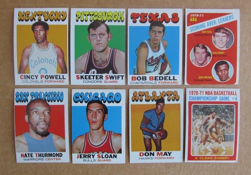 1971-72 TOPPS BASKETBALL CARD SINGLES COMPLETE YOUR SET U-PICK UPDATED 3/19