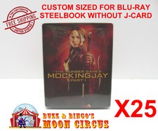 25x BLU-RAY STEELBOOK NO J-CARD SIZE BR4 - CLEAR PLASTIC BOX PROTECTORS SLEEVE