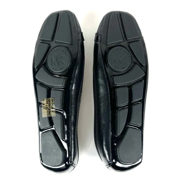 Michael Kors Black Leather Fulton Moc Flats image 8