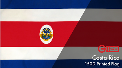 Costa Rica Costa Rican Flag 3x5 FT Printed 150D Polyester By G128
