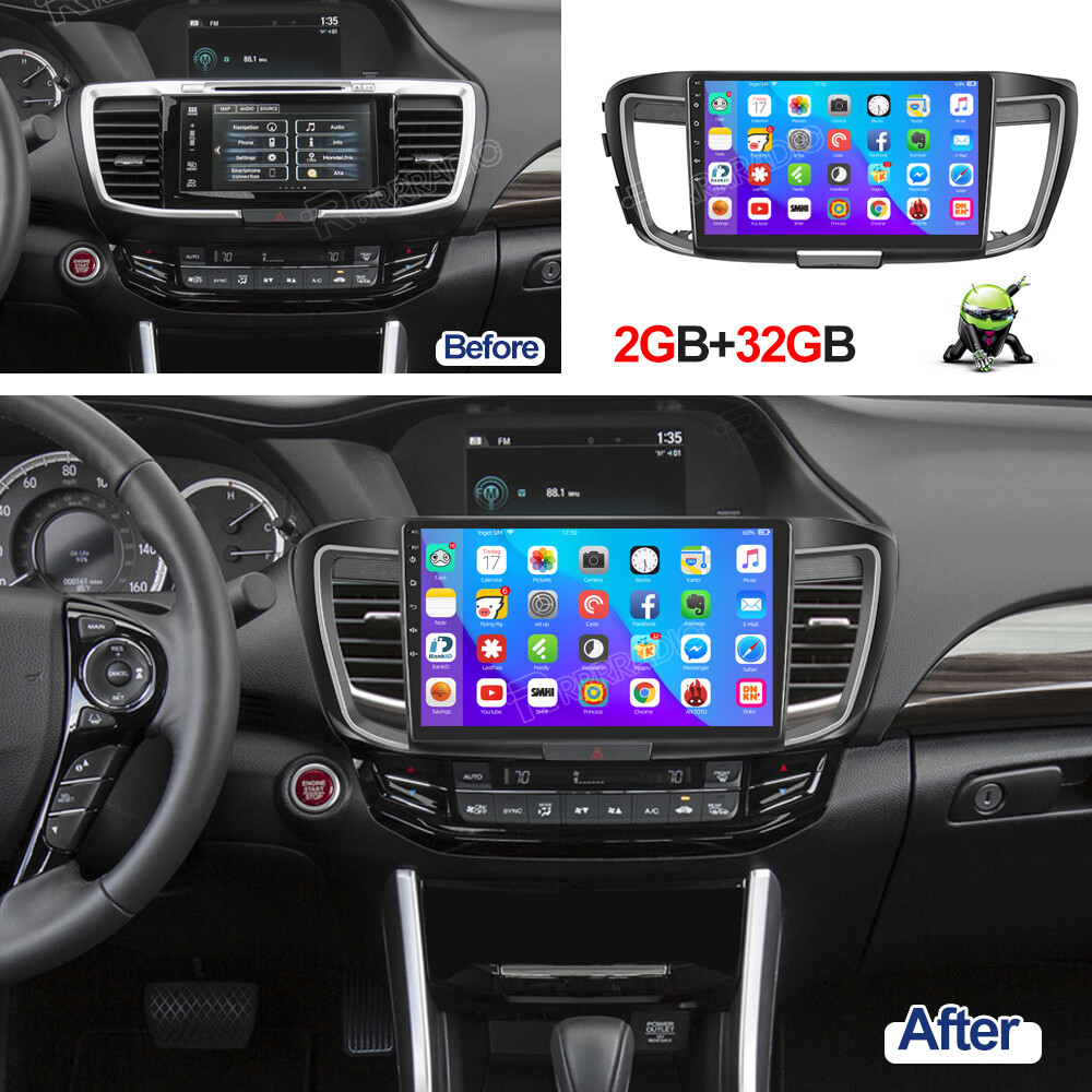For Honda Accord 2013-2017 Car Stereo Radio Android 13 GPS NAVI