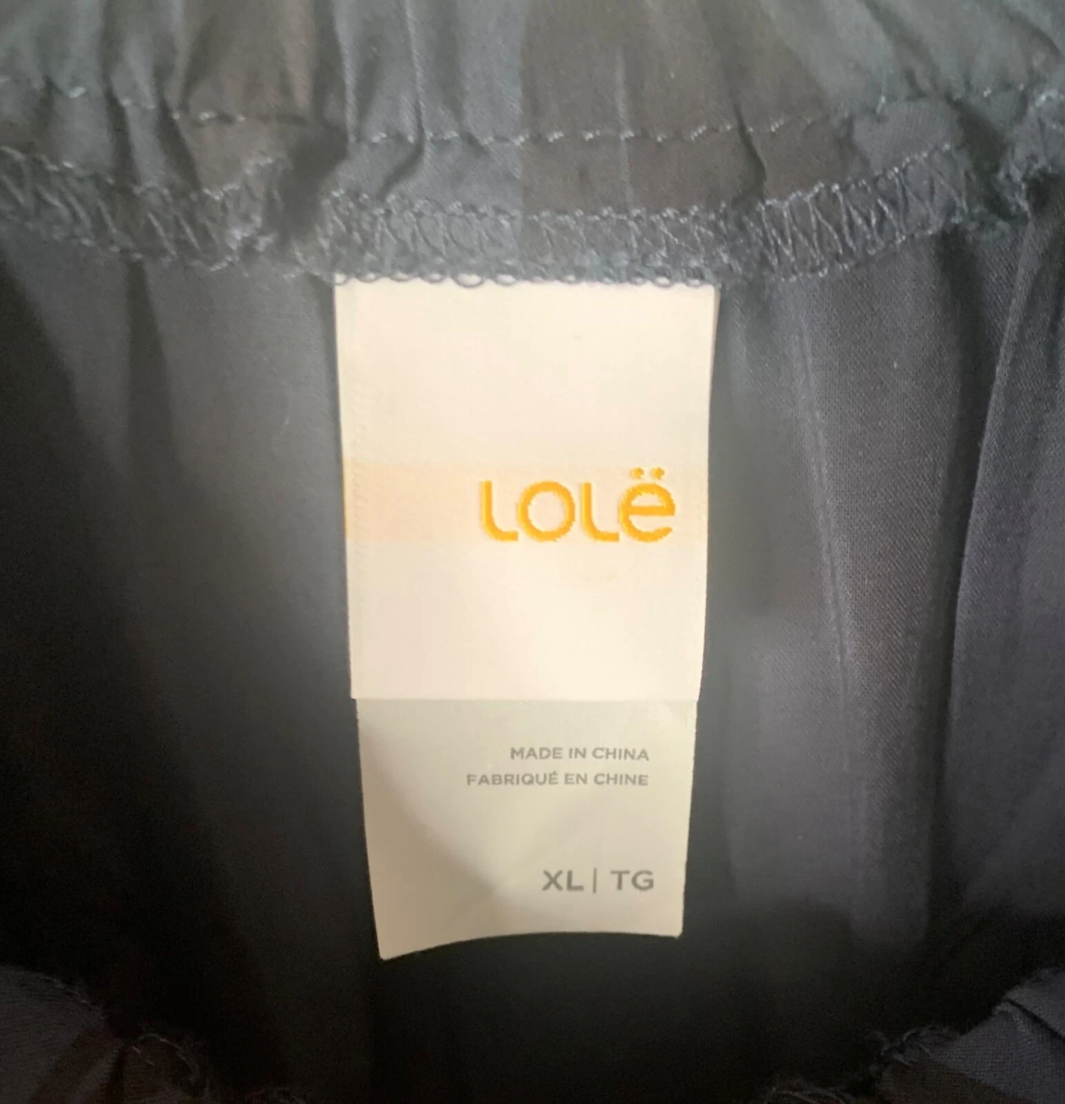 lole midnight black jamie leaf print off-the-shoulder 