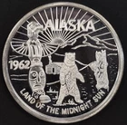 1962 Alaska $20 Alaska Boosters Souvenir Money .999 Fine Silver round! Bears!