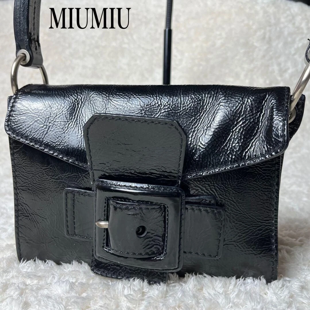 バッグ archive miu miu patent hand shoulder bag Miu Miu Black Patent Bags & Handbags for Women for sale | eBay