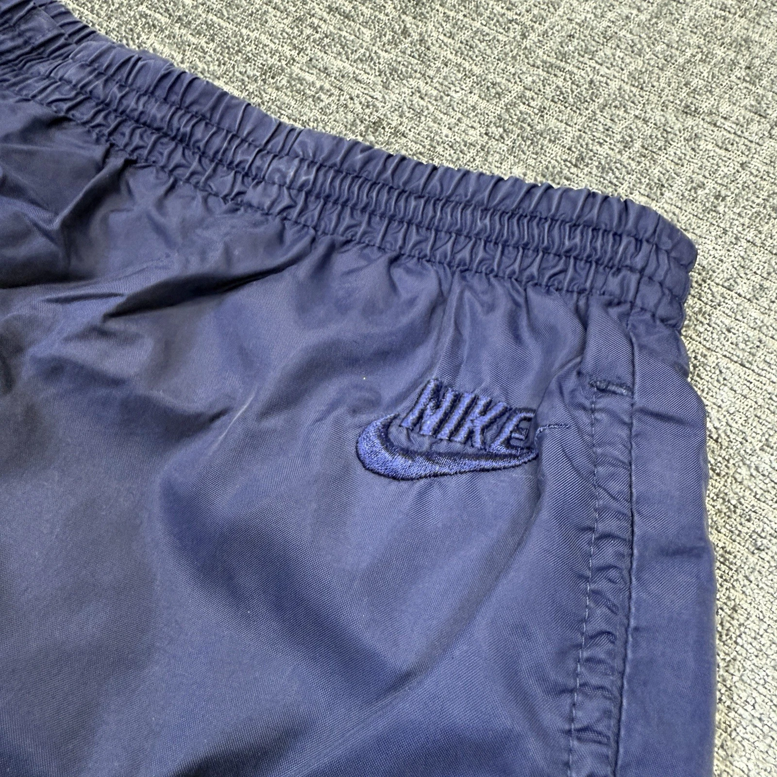 Vintage Nike Windbreaker Pants Mens Large Blue Nylon Track Zip Ankle 80’s 90’s
