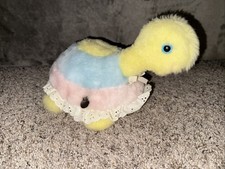 Eden Toys Wind Up Turtle Plush Musical 11'' Animal Vintage Pastel