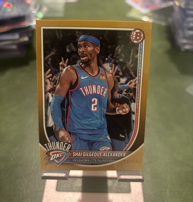 Topps Bowman U Shai Gilgeous-Alexander Gold /50 Thunder #106