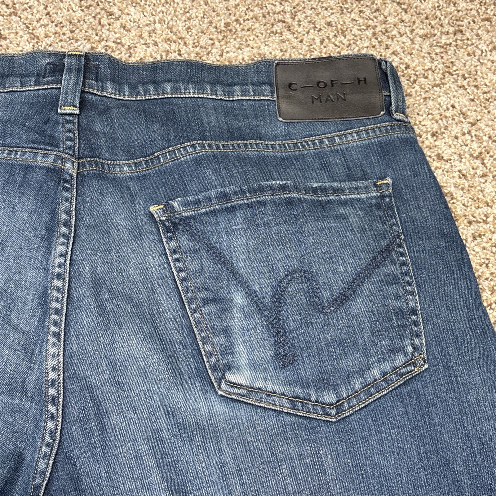 Mens Citizens of Humanity COH Man Jeans Sid Denim Straight Leg Sz 38 X 33 - View 17