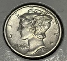 1938-S Mercury Dime  90% Silver AU Almost Uncirculated