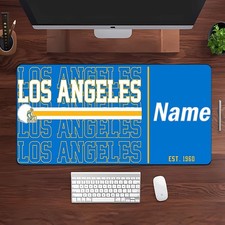 40 90cm Los Angeles football Themed mouse pad non-slip rubber desk mat customiza