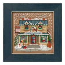 Mill Hill Town Hardware Christmas Village Buttons and Beads Cross Stitch Kit