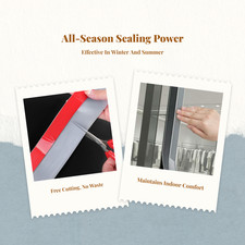 Door Weatherstrip, Easy Peel, Insulation for Exterior Frame