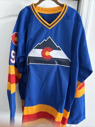 Lanny McDonald Autographed Colorado Rockies Custom Hockey Jersey Hall Of Fame 92