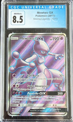 Mewtwo-GX graded CGC 8.5 for sale on eBay