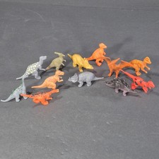 Lot of 12 Toy Dinosaurs Mini Figures Tyrannosaurus Rex Raptor Triceratops