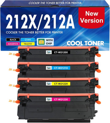 212X / 212A Toner Cartridge for HP Color Enterprise M554, M555, M578 Series BCYM