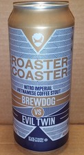 Roaster Coaster Nitro Imperial Coffee Stout 16oz. beer can BrewDog Brewing EMPTY