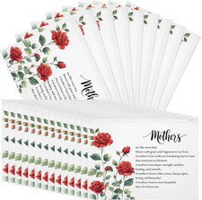 100 Pcs Red Rose Makeup Bags - Happy Mother's Day Gifts for Women