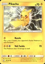 Pikachu 66/236 Pokemon comune eclissi cosmica quasi nuovo