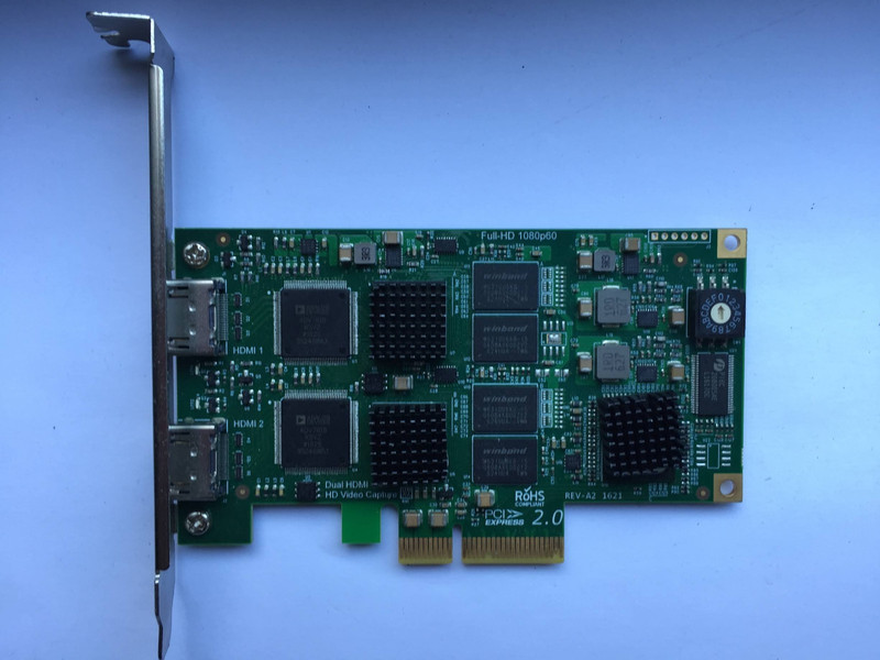 DUAL HDMI 1.4 VIDIO CAPTURE CARD PCI-E 2 REV A2 PNA 108160912009