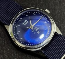 Vintage HMT Janata 17 Jewels With Blue Dial Men's Wristwatch