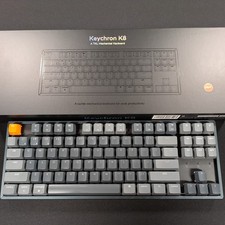 Keychron K8 Wireless Bluetooth/USB Wired Mechanical Keyboard, Gateron Red Switch