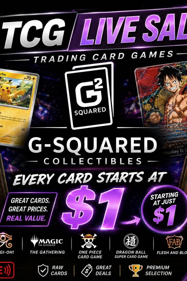 G-Squared Collectibles TCG Sale (Pokemon)
