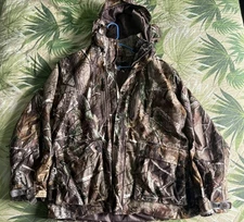 Game Winner Camo Zip Up Men Jacket Green Size L