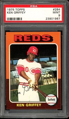1975 Topps Baseball #284 Ken Griffey PSA 9