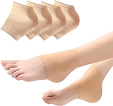 Moisturizing Gel Socks 2 Pairs – Overnight Heel Softening, Reusable, Unisex