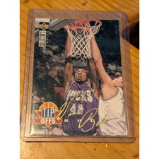 Rare 1993-94 Upper Deck Vin Baker Gold Signature Spanish Rookie Year Card. rookie card picture