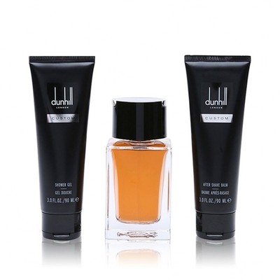 Custom Dunhill 3 pcs Set edt Spray 100 ml + After Shave Balm, Shower Gel